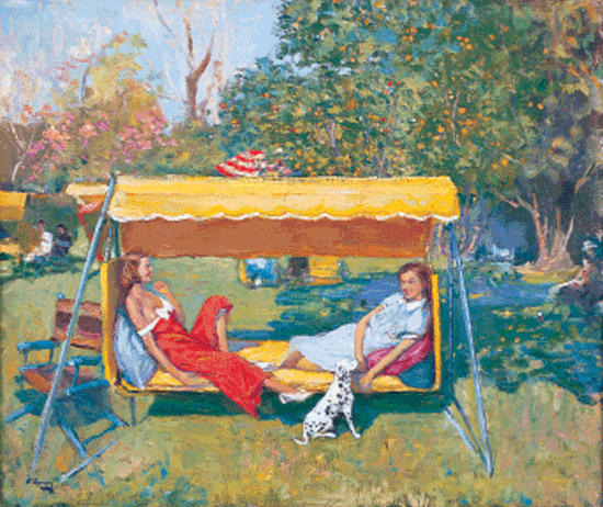 Sir John Lavery (1856-1941) Stars in Sunlight